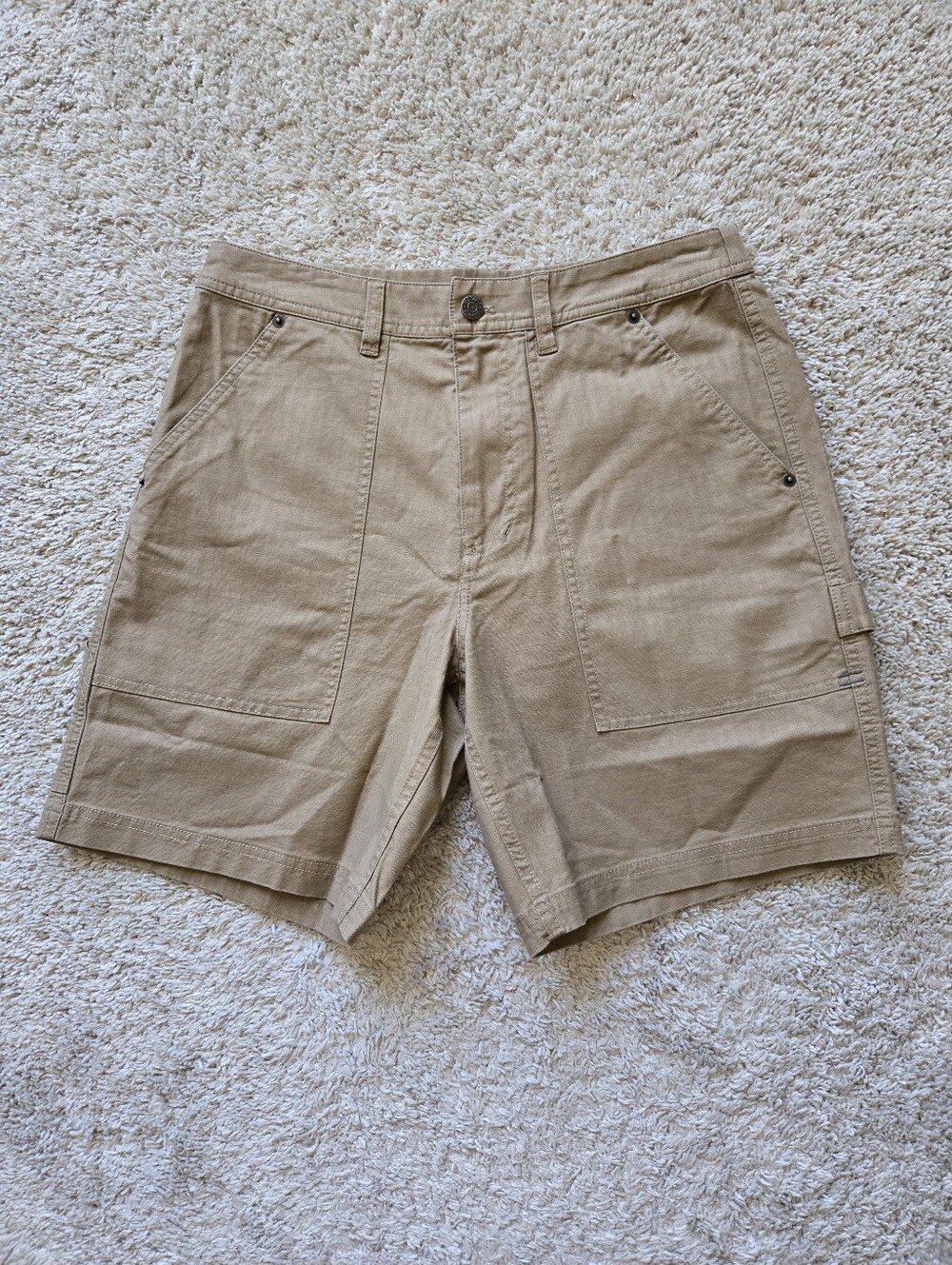 Toad & Co Juniper Shorts Mens 30 Organic Cotton Tan Brown